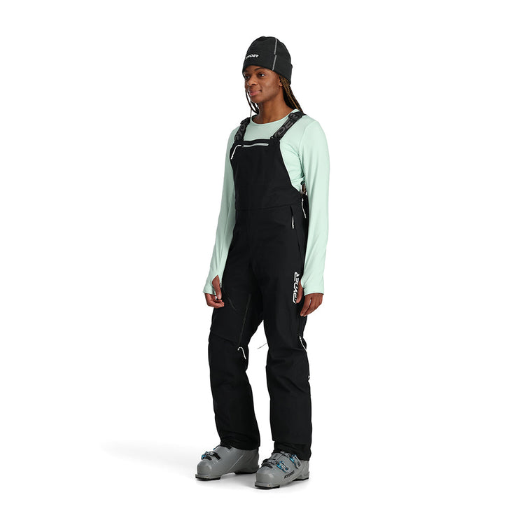 WOMENS SOLITAIRE GTX SHELL BIB PANTS - BLACK