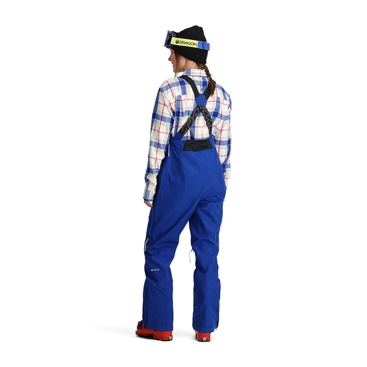 WOMENS SOLITAIRE GTX SHELL BIB PANTS - ELECTRIC BLUE